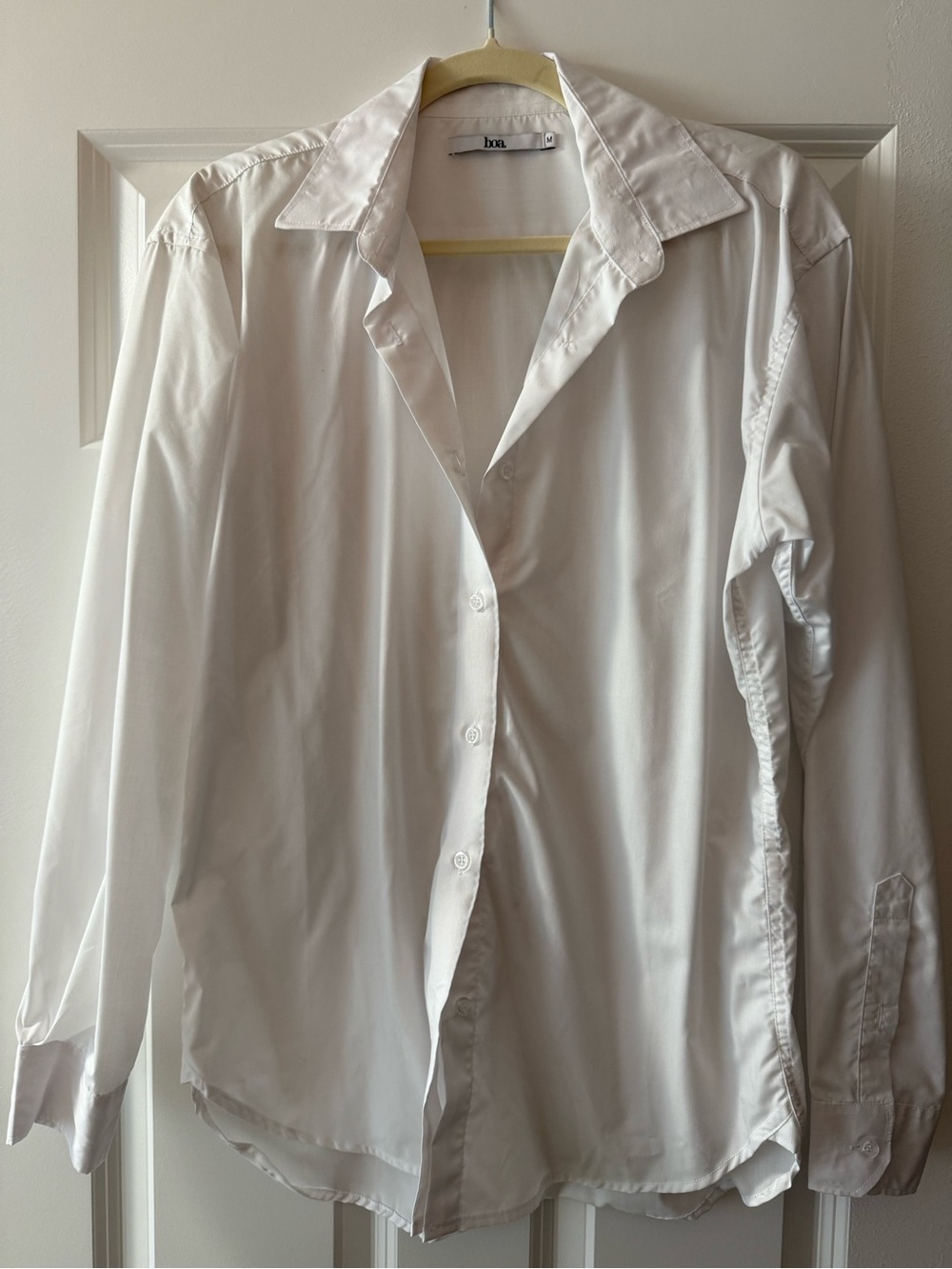 Classic White Button-Up Shirt